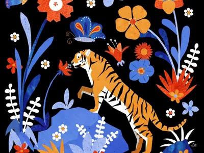 Tiger flower wallpapers